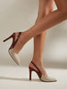 Women's New Sexy & Comfy Work Outfit Simple Color Block Pointed Toe Stiletto High Heel Pumps,Elegant,Stilletos Heels