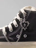 ROMWE Grunge Punk Gothic Red Heart, Rose, Cross Punk Charm Shoe Accessories