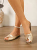Women's Fashionable Solid Color Open Toe Flat Sandals, Summer,Mules